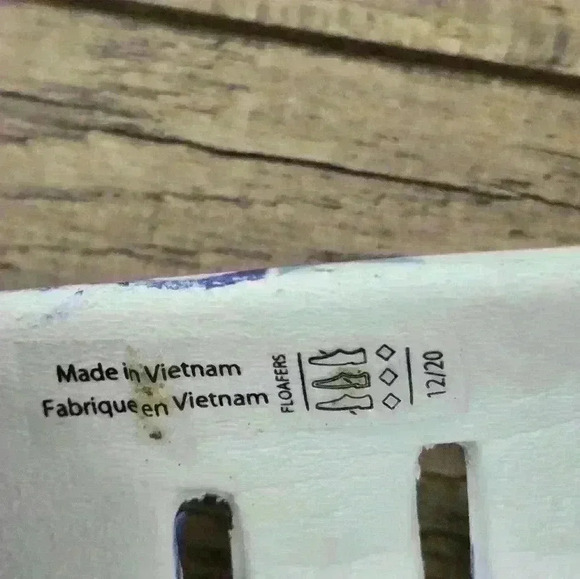 WOMENS FLORAL FLOATERS , blue and white Size 8 - Picture 10 of 12